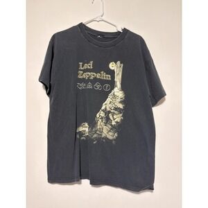 Led Zeppelin Shirt Black The Hermit IV Symbols Rock Band Tee Classic Cut Tag